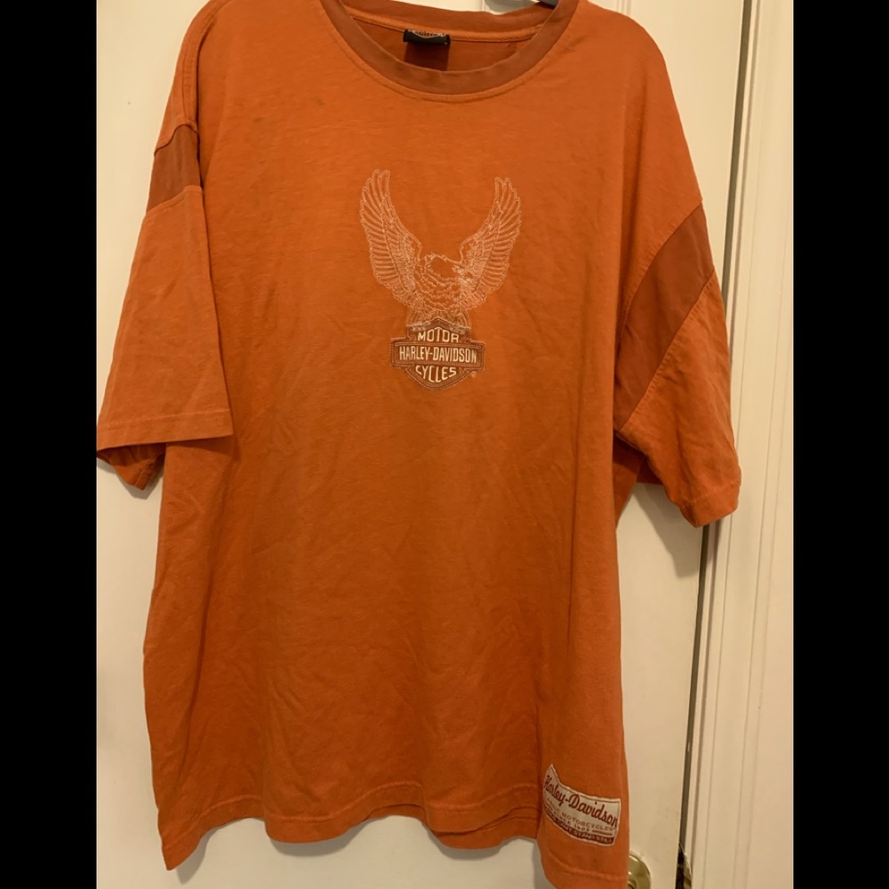 Harley-Davidson Orange shirt, size 2XL